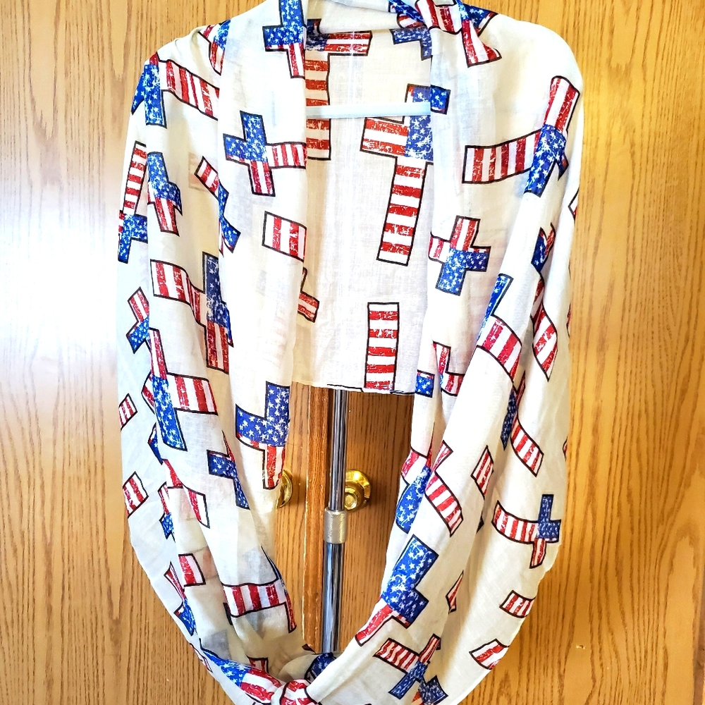 Very Unique Infinity God and Country Scarf